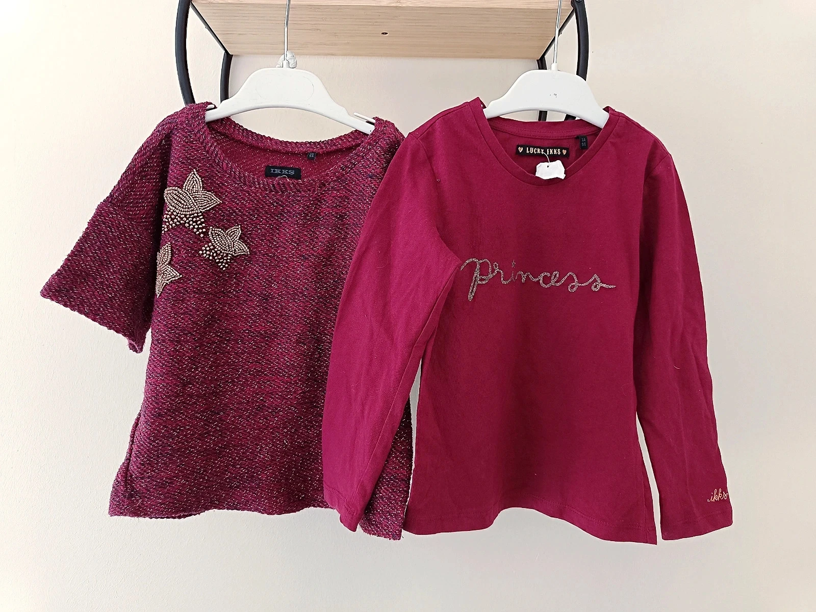36 mois 3 ans ensemble IKKS Teeshirt et pull assorti